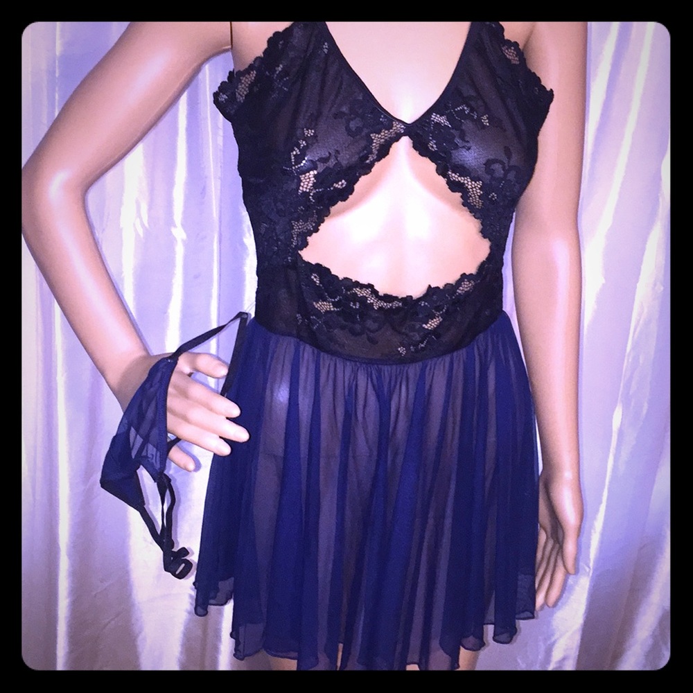 Sexy lingerie with tie at back for adjustable size